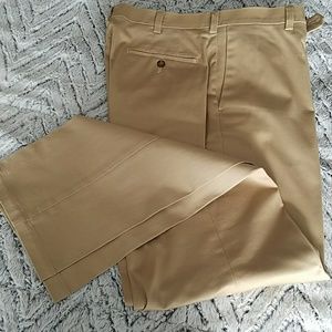 Men's dark khaki dress pants